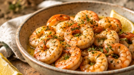 Garlic Butter Parmesan Shrimp — serving illustration